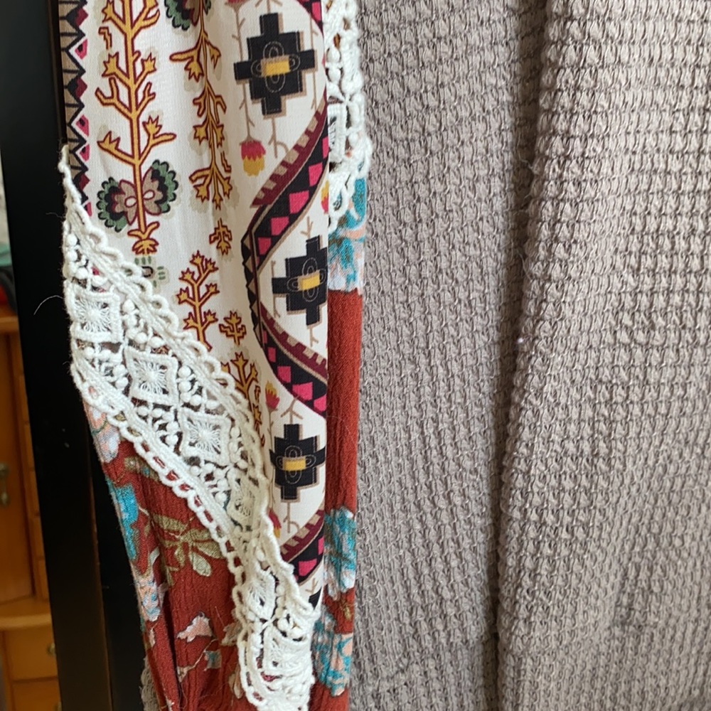 Entro Fall Print Long Sleeve Top Size Medium Purchased at Palmetto Moon - Picture 2 of 10